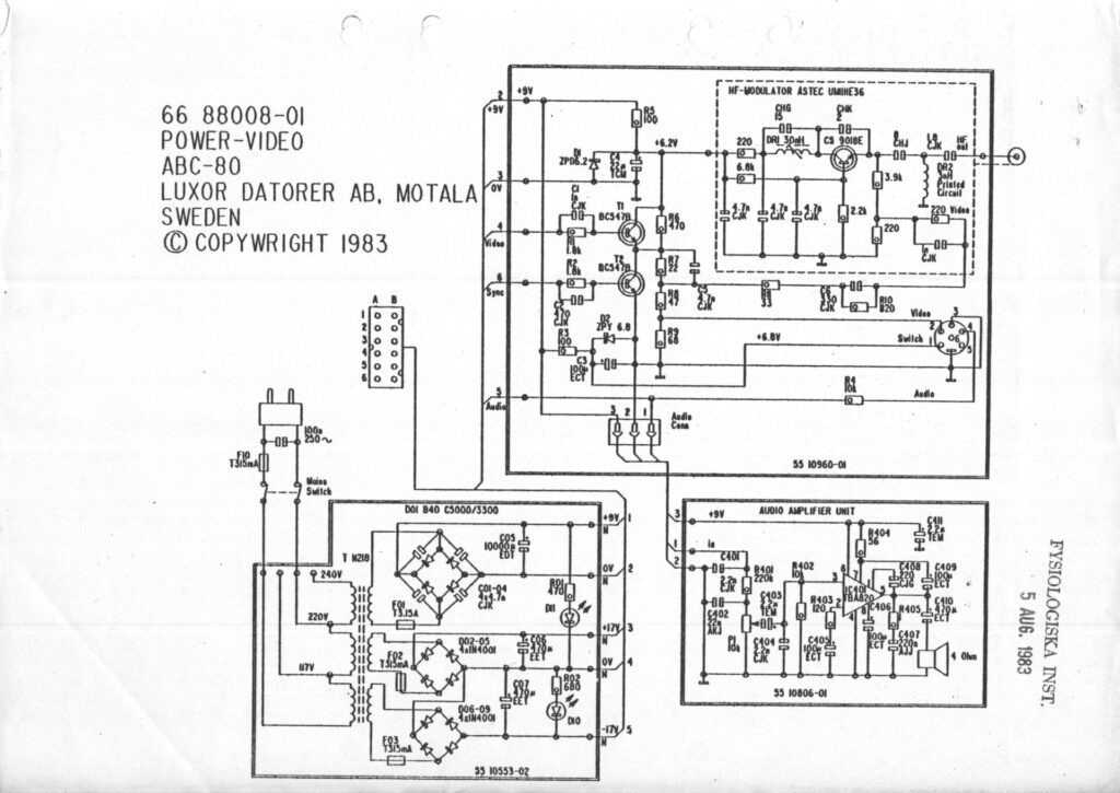Luxor ABC-80 Power-Video
