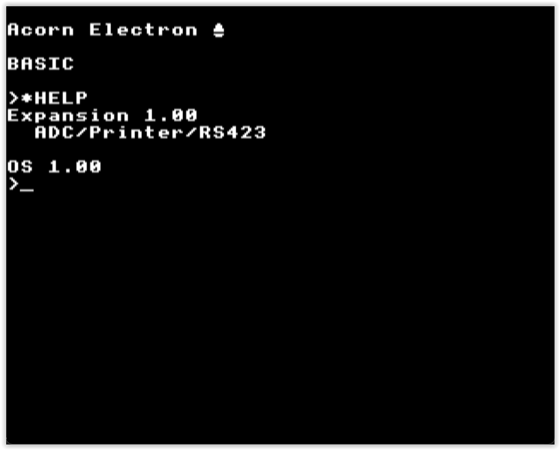 Acorn Electron + Plus 1