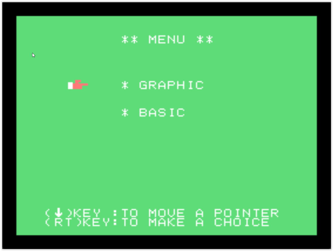 Tomy Tutor - Boot Menu
