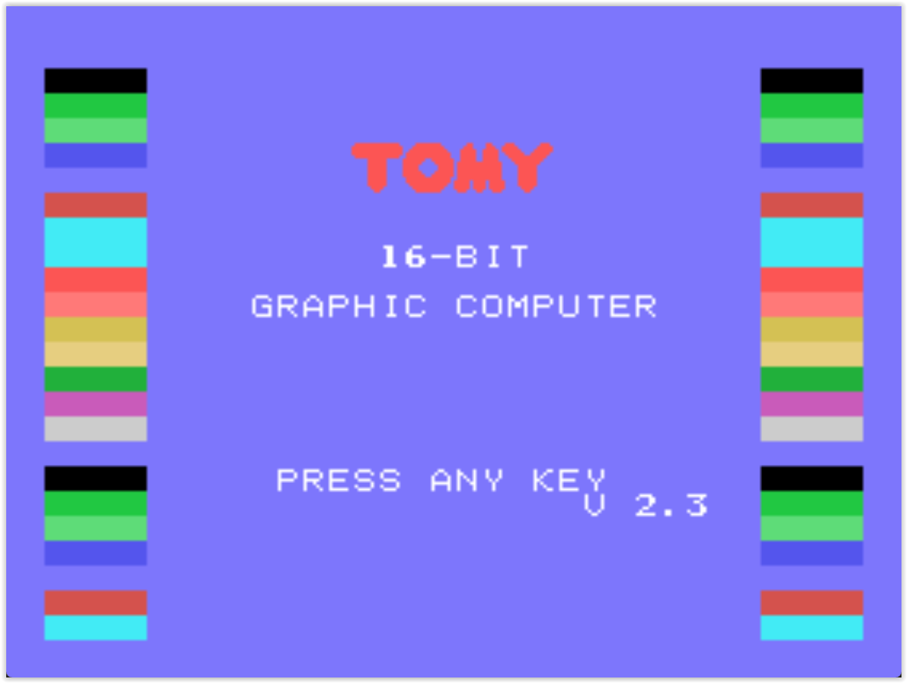 Tomy Tutor - Boot Screen