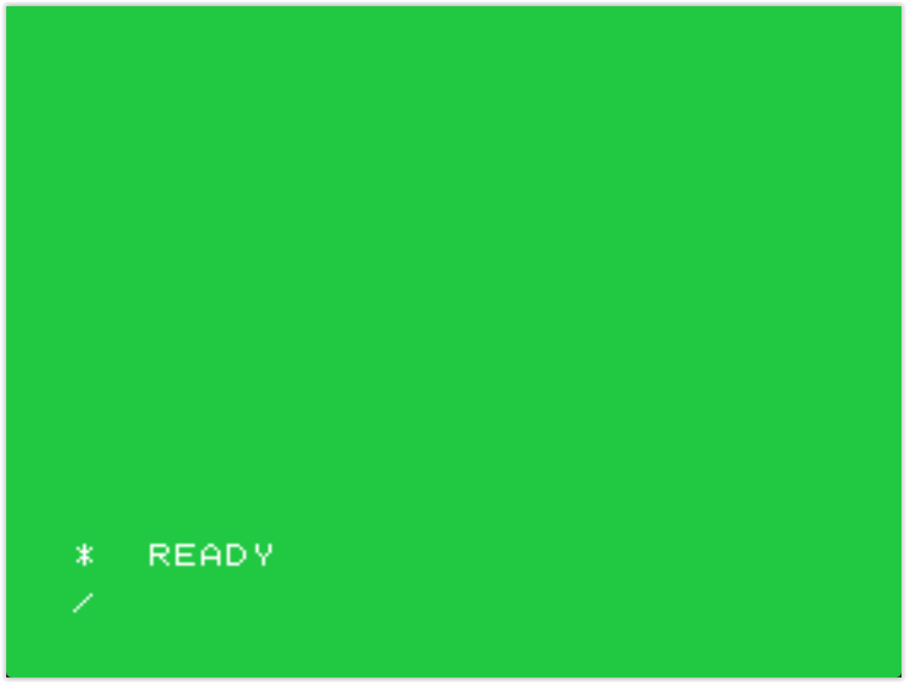 Tomy Tutor - BASIC Screen