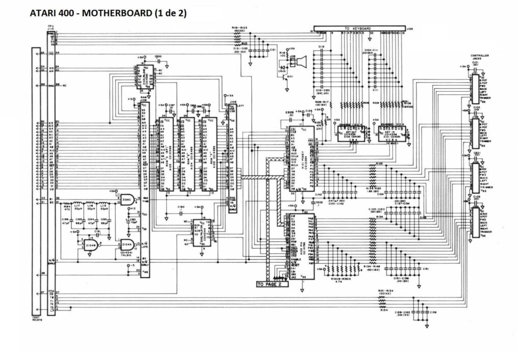 Atari 400 - Motherboard (1/2)