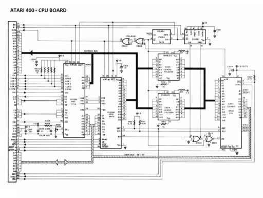 Atari 400 - CPU Board